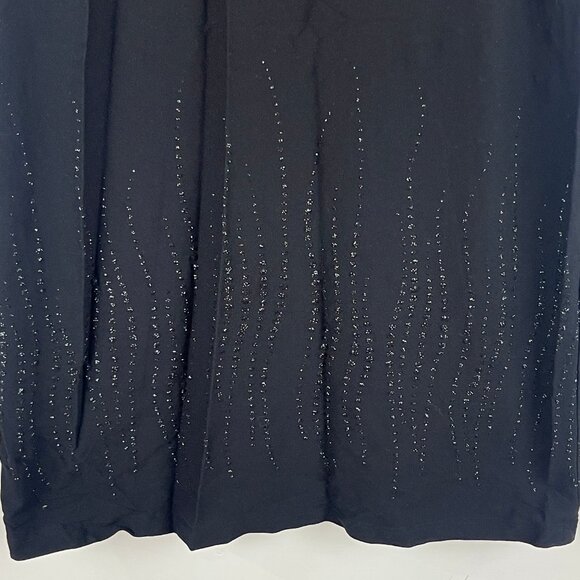 Hammer Skirt Long Maxi Size 6 EU 38 Stretch Black Lined Pull On - Picture 4 of 9